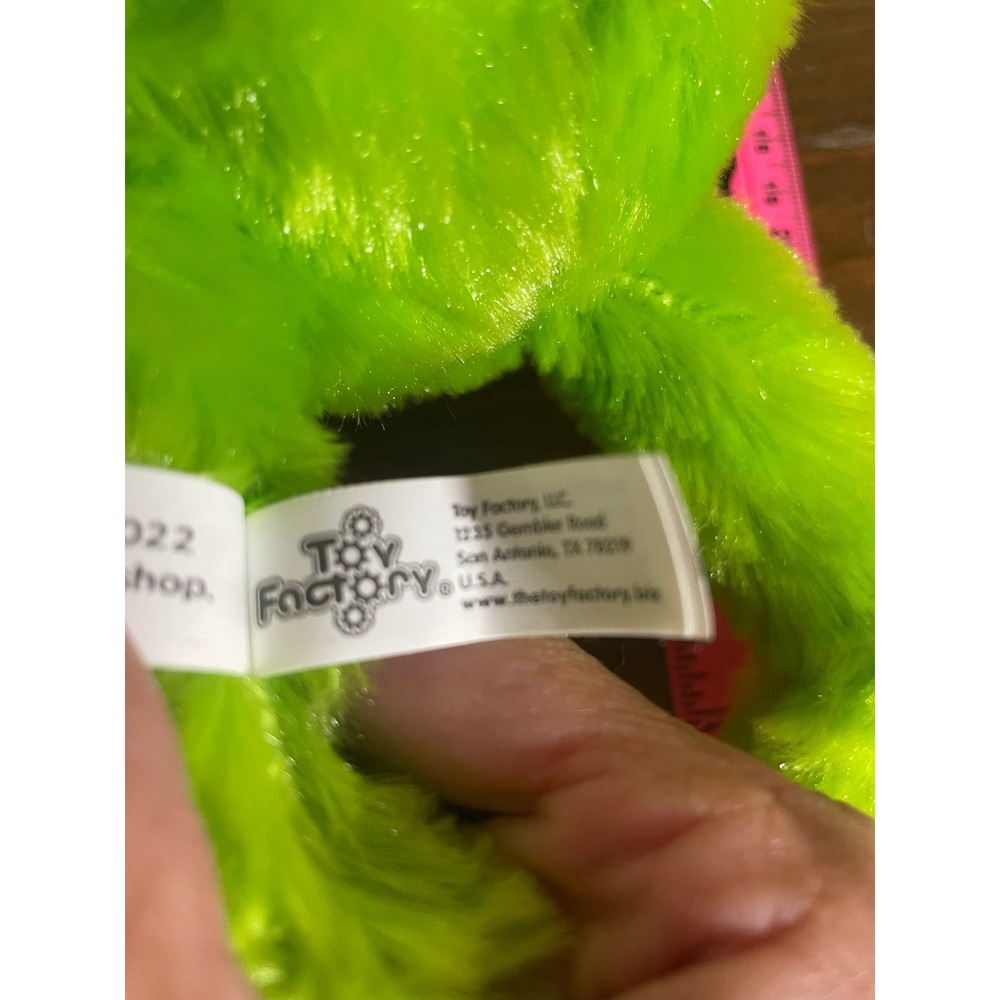 Sesame Street Toy Factory Neon Green Elmo Cookie Monster Style Plush 11" 401X020 - Picture 7 of 11